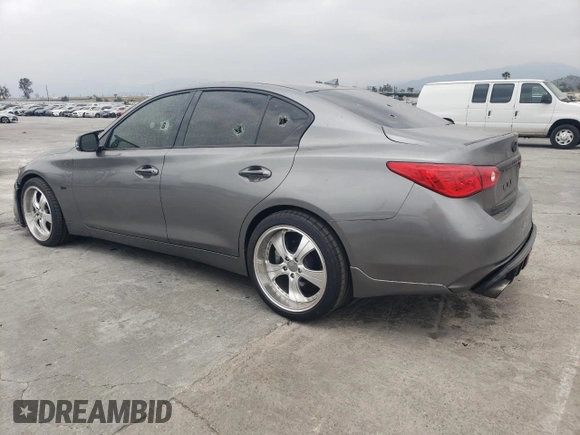 2016 Infiniti Q50 Premium with VIN JN1EV7APXGM305863, listed as a Copart auction lot 54168845 with 104,543 mi miles and Salvage Title. Bid and sale history available at carsss.com. Image 2.