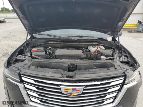 2023 Cadillac Escalade Premium Luxury Platinum with VIN 1GYS4DKL2PR267989, listed as a Copart auction lot 69024614 with 13,229 mi miles and Salvage Title. Bid and sale history available at carsss.com. Image 12.
