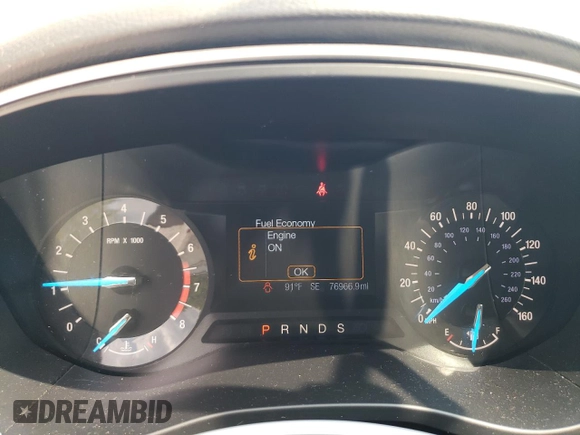 2016 Ford Fusion SE with VIN 1FA6P0H77G5133106, listed as a Copart auction lot 57557125 with 76,966 mi miles and Salvage title. Bid and sale history available at DreamBid. Image 18.