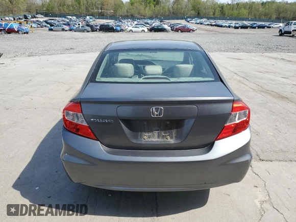 2012 Honda Civic EX with VIN 2HGFB2F83CH311453, listed as a Copart auction lot 55051765 with 242,944 mi miles and Salvage Title. Bid and sale history available at DreamBid. Image 6.