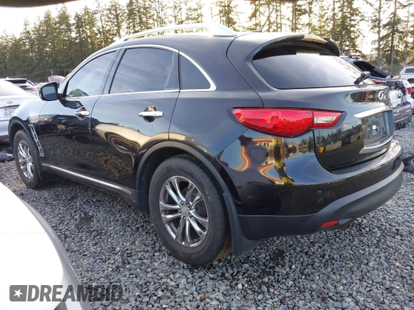 2012 Infiniti FX35 with VIN JN8AS1MWXCM154817, listed as a IAAI auction lot 41561329 with 198,224 mi miles. Bid and sale history available at carsss.com. Image 3.