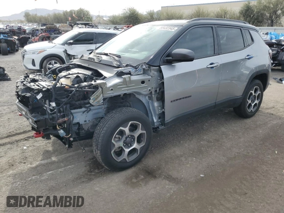 2022 Jeep Compass Trailhawk с VIN 3C4NJDDB7NT115212, выставлен на аукционе Copart как лот 50432345 с пробегом 20 093 миль миль и Списание • Salvage title. История ставок и продаж доступна на DreamBid. Изображение 1.