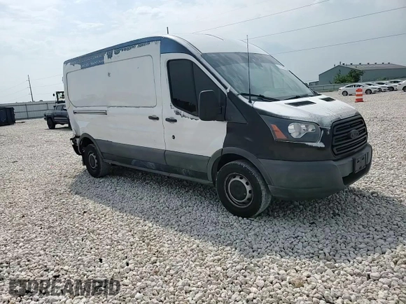 2015 Ford Transit Cargo with VIN 1FTNR2CG0FKA71695, listed as a Copart auction lot 57117985 with 149,901 mi miles and Salvage title. Bid and sale history available at DreamBid. Image 14.