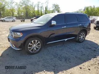 2016 Dodge Durango Citadel z VIN 1C4RDJEG1GC425081, wystawiony jako Copart lot #54792495 z przebiegiem 179 871 mil mil oraz Czysty tytuł • Clean title. Historia ofert i sprzedaży dostępna na DreamBid. Obrazek 1.