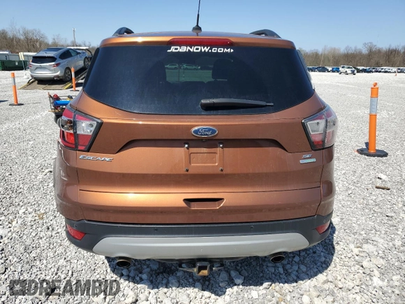 2017 Ford Escape SE with VIN 1FMCU0GD6HUA47768, listed as a Copart auction lot 51992305 with 163,639 mi miles and Salvage Title. Bid and sale history available at carsss.com. Image 6.