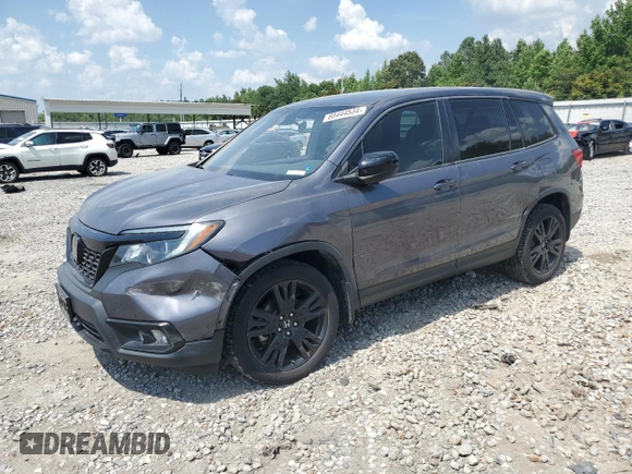 2019 Honda Passport Sport with VIN 5FNYF8H29KB025571, listed as a Copart auction lot 60444534 with 66,938 mi miles and Salvage Title. Bid and sale history available at carsss.com. Image 1.