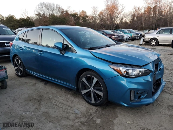 2017 Subaru Impreza Sport with VIN 4S3GTAK69H1716298, listed as a Copart auction lot 83659524 with 95,824 mi miles and Salvage Title. Bid and sale history available at carsss.com. Image 4.