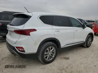 2020 Hyundai Santa Fe SE with VIN 5NMS23AD7LH216034, listed as a Copart auction lot 46503965 with 47,332 mi miles and Salvage Title. Bid and sale history available at carsss.com. Image 3.