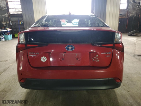 2019 Toyota Prius LE with VIN JTDL9RFU3K3005566, listed as a Copart auction lot 73356914 with 49,028 mi miles and Non Repairable. Bid and sale history available at carsss.com. Image 6.