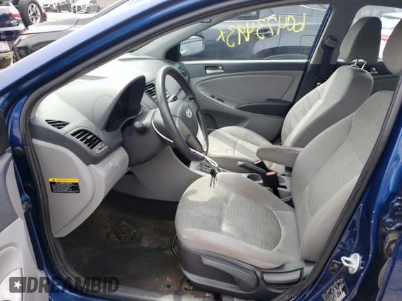 2016 Hyundai Accent SE with VIN KMHCT4AE6GU011184, listed as a Copart auction lot 60473493 with 80,848 mi miles. Bid and sale history available at carsss.com. Image 7.