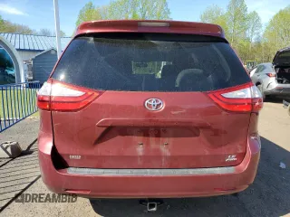 2016 Toyota Sienna LE with VIN 5TDJK3DC5GS132571, listed as a Copart auction lot 55155505 with 143,294 mi miles and Salvage Title. Bid and sale history available at carsss.com. Image 6.