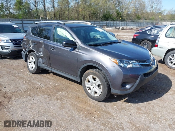 2015 Toyota RAV4 LE with VIN JTMBFREV6FJ041770, listed as a IAAI auction lot 41966580 with 92,808 mi miles. Bid and sale history available at carsss.com. Image 1.