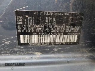 2018 Subaru Impreza Limited with VIN 4S3GTAU69J3725008, listed as a Copart auction lot 62824425 with 88,255 mi miles and Salvage title. Bid and sale history available at DreamBid. Image 13.