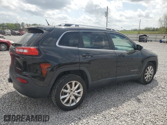 2015 Jeep Cherokee Limited with VIN 1C4PJLDS6FW553847, listed as a Copart auction lot 51585695 with 87,929 mi miles and Clean Title. Bid and sale history available at DreamBid. Image 3.