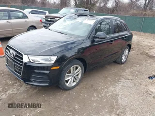 2017 Audi Q3 Premium with VIN WA1ECCFS5HR016753, listed as a IAAI auction lot 41630346 with 77,476 mi miles. Bid and sale history available at carsss.com. Image 2.