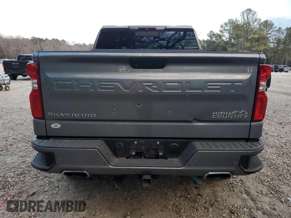 2019 Chevrolet Silverado 1500 High Country with VIN 3GCUYHED5KG141438, listed as a Copart auction lot 86626684 with 154,865 mi miles and Salvage Title. Bid and sale history available at carsss.com. Image 6.