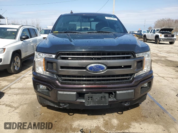 2018 Ford F-150 XL with VIN 1FTEW1EP2JFD57520, listed as a Copart auction lot 47601325 with 65,538 mi miles and Salvage Title. Bid and sale history available at carsss.com. Image 5.