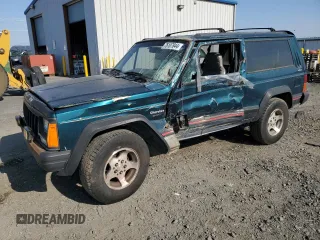 1995 Jeep Cherokee Sport with VIN 1J4FJ67S4SL519629, listed as a Copart auction lot 76107844 with 312,532 mi miles and Salvage Title. Bid and sale history available at carsss.com. Image 1.