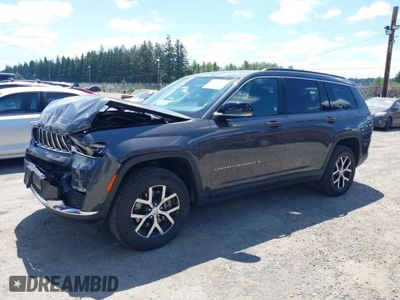 2024 Jeep Grand Cherokee Limited with VIN 1C4RJKBG4R8605017, listed as a IAAI auction lot 42660428 with 24,391 mi miles and . Bid and sale history available at DreamBid. Image 22.