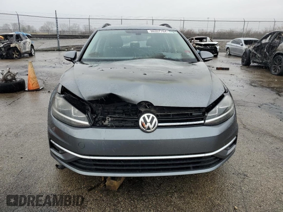 2019 Volkswagen Golf SportWagen S with VIN 3VW117AU9KM509030, listed as a Copart auction lot 86357764 with 0 mi miles and Salvage Title. Bid and sale history available at carsss.com. Image 5.