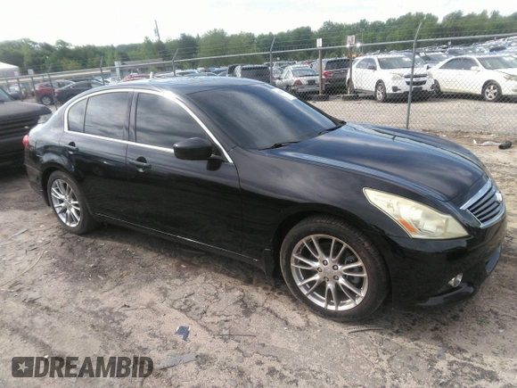 2010 Infiniti G37 Sedan Journey with VIN JN1CV6AP9AM400942, listed as a IAAI auction lot 42112121 with 160,554 mi miles. Bid and sale history available at carsss.com. Image 1.