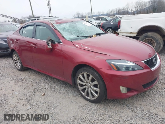 2007 Lexus IS 250 with VIN JTHCK262175013881, listed as a IAAI auction lot 41292352 with 149,533 mi miles. Bid and sale history available at carsss.com. Image 1.