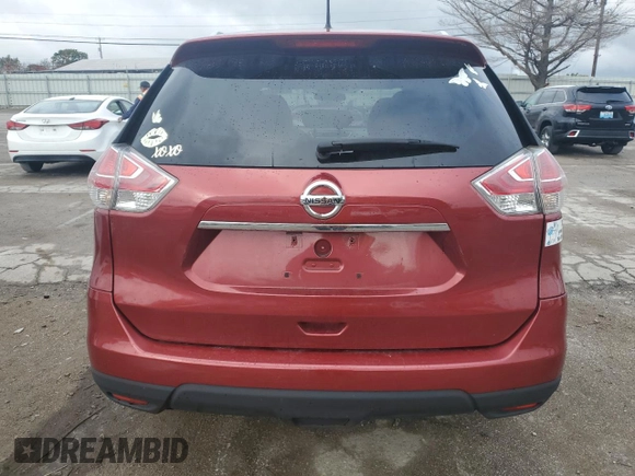 2015 Nissan Rogue S with VIN KNMAT2MT7FP537170, listed as a Copart auction lot 38707564 with 104,281 mi miles and Non Repairable. Bid and sale history available at carsss.com. Image 6.