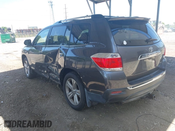 2013 Toyota Highlander Limited with VIN 5TDDK3EH2DS272953, listed as a IAAI auction lot 42582802 with 144,482 mi miles and . Bid and sale history available at DreamBid. Image 3.