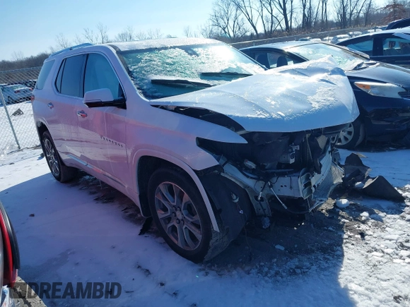 2020 Chevrolet Traverse Premier with VIN 1GNEVKKW3LJ253520, listed as a IAAI auction lot 41523545 with 71,292 mi miles. Bid and sale history available at carsss.com. Image 1.