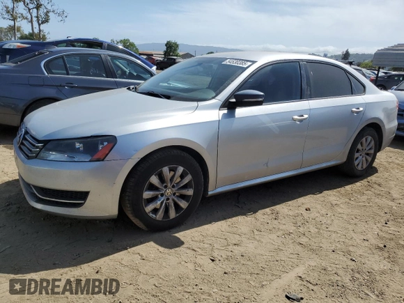 2012 Volkswagen Passat S with VIN 1VWAP7A39CC018594, listed as a Copart auction lot 54530385 with 232,311 mi miles and Salvage title. Bid and sale history available at DreamBid. Image 1.