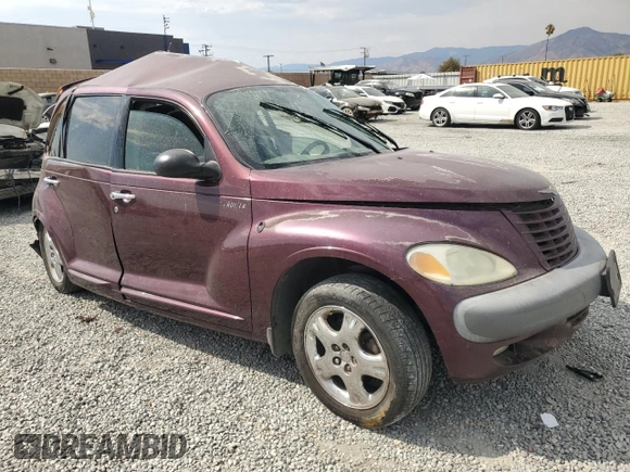 2002 Chrysler PT Cruiser with VIN 3C4FY48B22T283281, listed as a Copart auction lot 70606464 with 201,390 mi miles and Salvage Title. Bid and sale history available at carsss.com. Image 4.