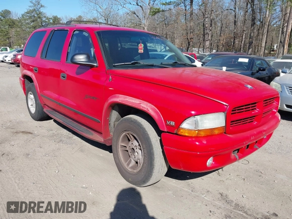 1999 Dodge Durango with VIN 1B4HR28YXXF550566, listed as a IAAI auction lot 41685392 with 189,315 mi miles and . Bid and sale history available at DreamBid. Image 1.
