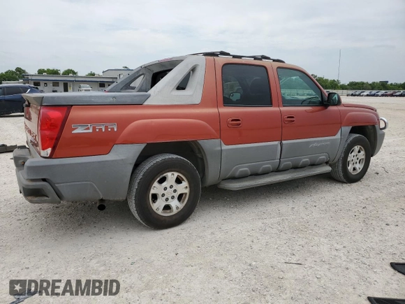 2002 Chevrolet Avalanche z VIN 3GNEC13T12G219144, wystawiony jako Copart lot #55091125 z przebiegiem 267 181 mil mil oraz Czysty tytuł • Clean title. Historia ofert i sprzedaży dostępna na DreamBid. Obrazek 3.