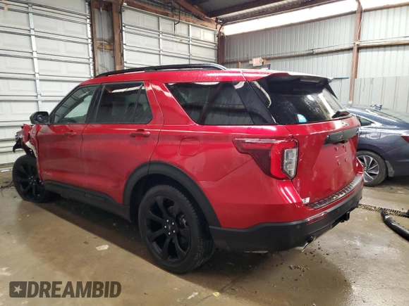 2023 Ford Explorer ST-Line with VIN 1FMSK8KH0PGC01673, listed as a Copart auction lot 62283555 with 7,800 mi miles and Salvage title. Bid and sale history available at DreamBid. Image 2.