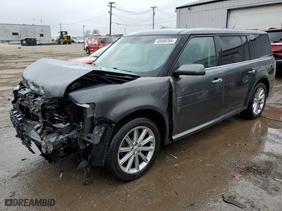 2017 Ford Flex Limited with VIN 2FMGK5D89HBA03930, listed as a Copart auction lot 40490264 with 62,088 mi miles and Salvage Title. Bid and sale history available at carsss.com. Image 1.