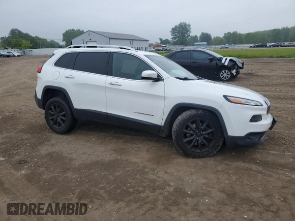 2016 Jeep Cherokee Limited with VIN 1C4PJMDB9GW244574, listed as a Copart auction lot 59346415 with 140,305 mi miles and Salvage title. Bid and sale history available at DreamBid. Image 4.