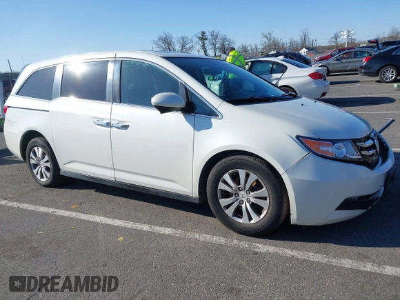 2014 Honda Odyssey EX-L with VIN 5FNRL5H65EB012528, listed as a IAAI auction lot 41951424 with 161,832 mi miles and . Bid and sale history available at DreamBid. Image 1.