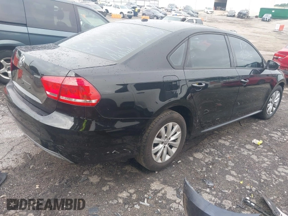 2012 Volkswagen Passat S with VIN 1VWAP7A35CC070143, listed as a IAAI auction lot 42496169 with 188,365 mi miles and . Bid and sale history available at DreamBid. Image 4.