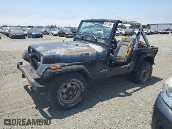 1990 Jeep Wrangler with VIN 2J4FY29T8LJ541585, listed as a Copart auction lot 54352634 with 138,022 mi miles and Salvage Title. Bid and sale history available at carsss.com. Image 1.