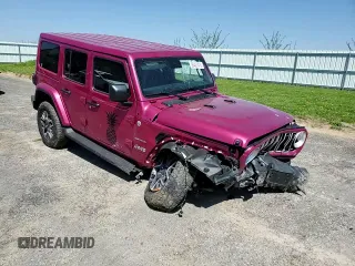 2024 Jeep Wrangler Sahara with VIN 1C4PJXEG8RW336631, listed as a Copart auction lot 56427475 with Not provided miles and Salvage title. Bid and sale history available at DreamBid. Image 14.