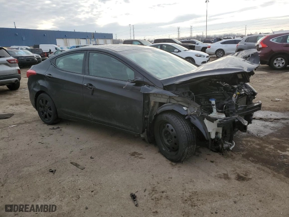 2013 Hyundai Elantra Limited PZEV with VIN 5NPDH4AE1DH420547, listed as a Copart auction lot 44891565 with 116,112 mi miles and Clean Title. Bid and sale history available at carsss.com. Image 4.