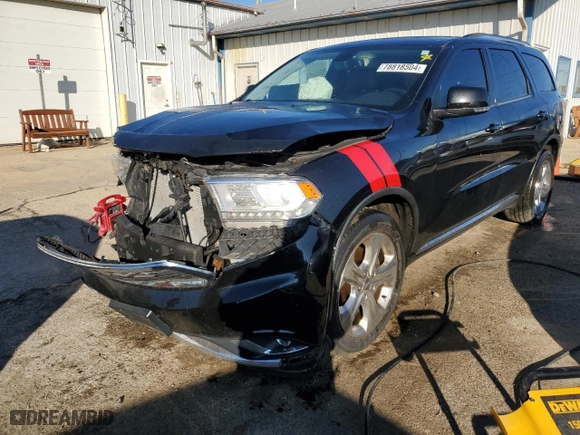 2014 Dodge Durango Limited with VIN 1C4SDJDT2EC349495, listed as a Copart auction lot 78818504 with 136,193 mi miles and Salvage Title. Bid and sale history available at carsss.com. Image 1.