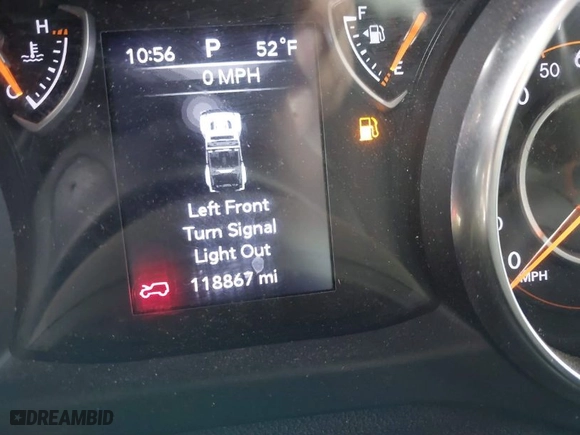 2019 Jeep Wrangler Unlimited Sport with VIN 1C4HJXDG0KW505973, listed as a IAAI auction lot 41736235 with 118,867 mi miles. Bid and sale history available at carsss.com. Image 16.