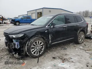 2023 Cadillac XT6 AWD Premium Luxury with VIN 1GYKPDRS2PZ192974, listed as a Copart auction lot 46724945 with 29,455 mi miles and Salvage Title. Bid and sale history available at carsss.com. Image 1.