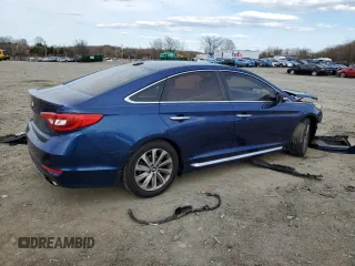 2016 Hyundai Sonata Sport with VIN 5NPE34AF8GH419024, listed as a Copart auction lot 50292455 with 133,196 mi miles and Salvage Title. Bid and sale history available at DreamBid. Image 3.
