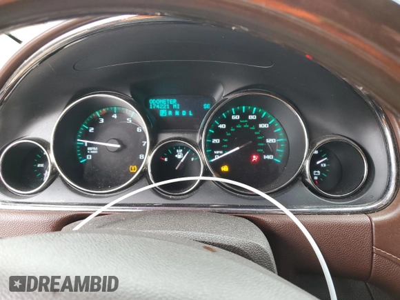 2014 Buick Enclave Leather with VIN 5GAKRBKD3EJ255822, listed as a Copart auction lot 50338305 with 174,221 mi miles and Salvage Title. Bid and sale history available at carsss.com. Image 9.