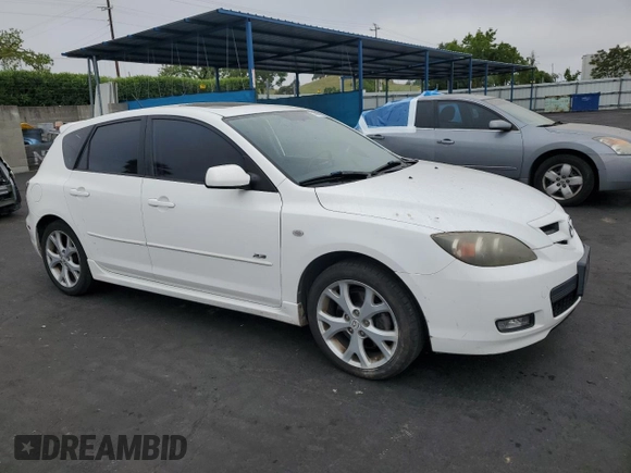2008 Mazda 3 S GT with VIN JM1BK344X81163665, listed as a Copart auction lot 53690955 with 184,056 mi miles and Salvage Title. Bid and sale history available at DreamBid. Image 4.