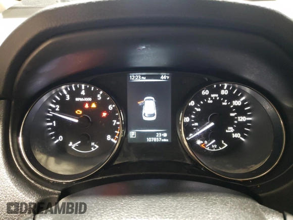 2017 Nissan Rogue SV with VIN KNMAT2MV4HP533274, listed as a Copart auction lot 49330285 with 107,857 mi miles and Clean Title. Bid and sale history available at carsss.com. Image 9.