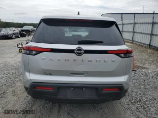 2024 Nissan Pathfinder S with VIN 5N1DR3AA2RC229397, listed as a Copart auction lot 70648084 with 6,037 mi miles and Salvage Title. Bid and sale history available at carsss.com. Image 6.