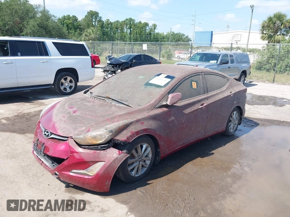 2015 Hyundai Elantra SE z VIN 5NPDH4AE1FH599305, wystawiony jako IAAI lot #42082653 z przebiegiem Nie podano mil oraz . Historia ofert i sprzedaży dostępna na DreamBid. Obrazek 2.